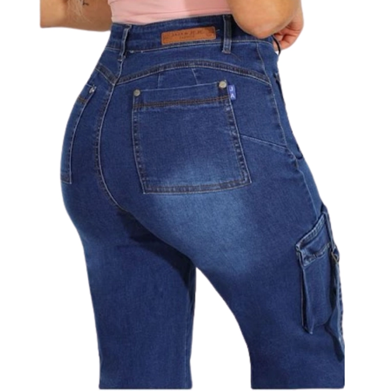 JEANS CARGO WIDE LEG J9121 - 8