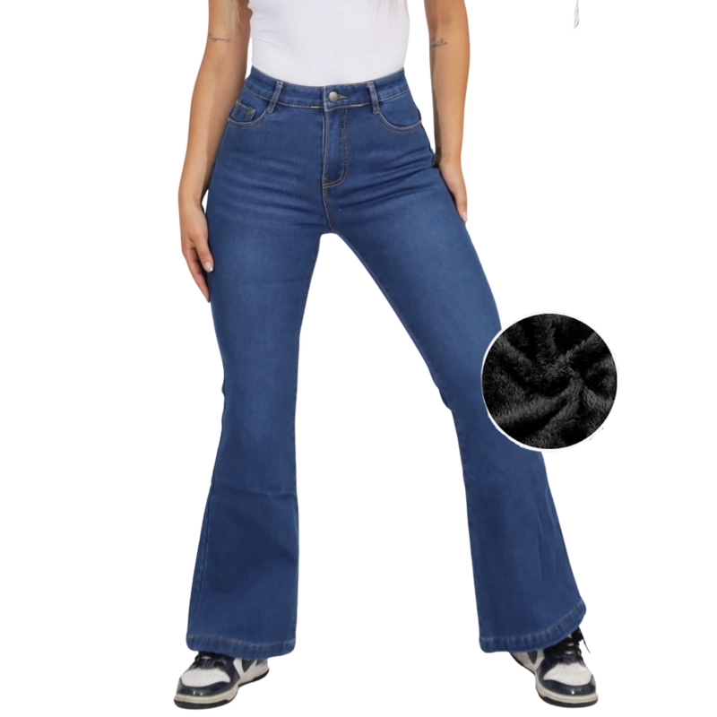 JEANS POLAR FLARE TIRO MEDIO J77 - 1