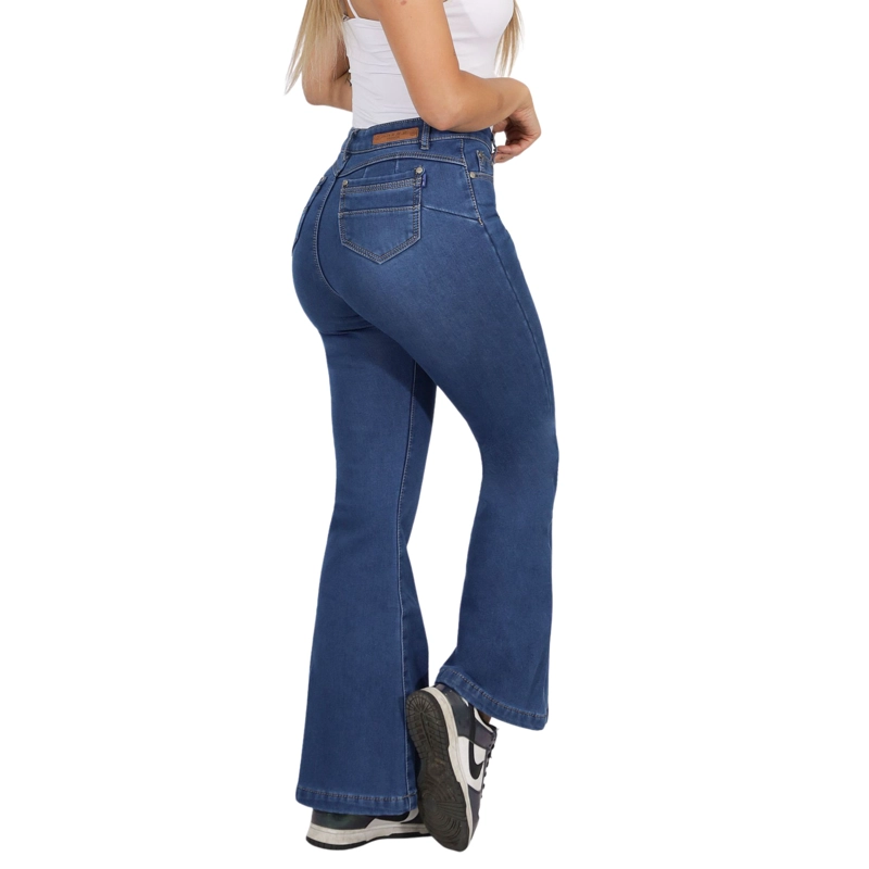 JEANS POLAR FLARE TIRO MEDIO J77 - 3