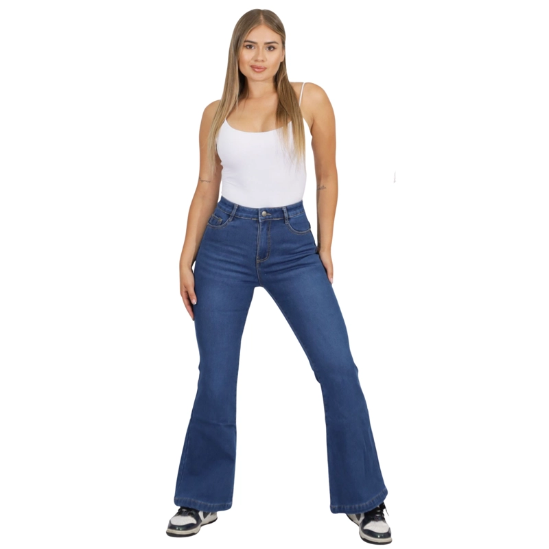JEANS POLAR FLARE TIRO MEDIO J77 - 4