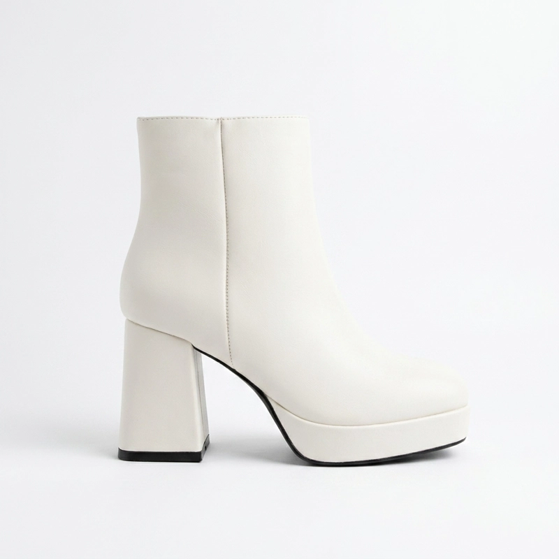 BOTIN ECOCUERO TACO CUADRADO Y PLATAFORMA Y885 - 1