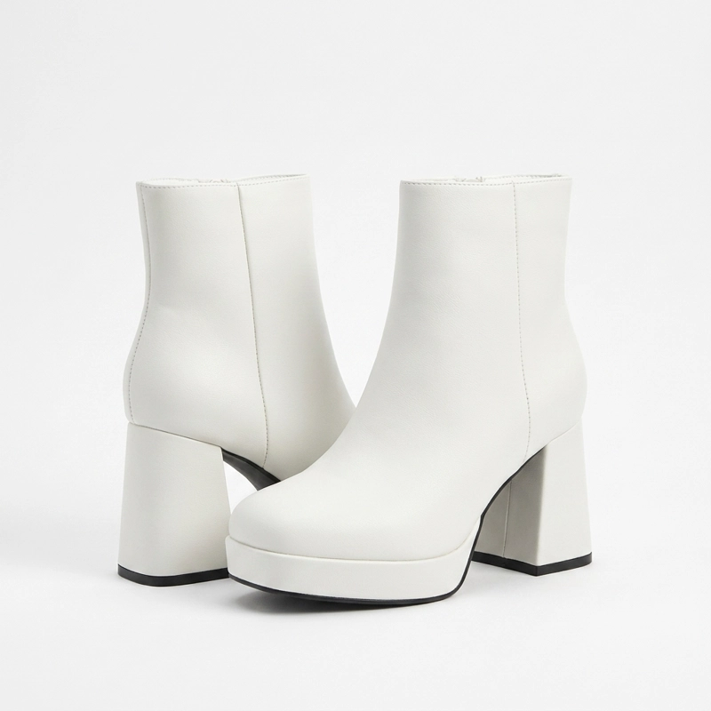 BOTIN ECOCUERO TACO CUADRADO Y PLATAFORMA Y885 - 3