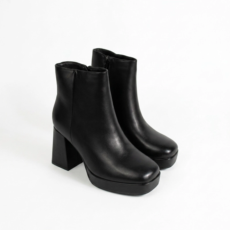 BOTIN ECOCUERO TACO CUADRADO Y PLATAFORMA Y885 - 3