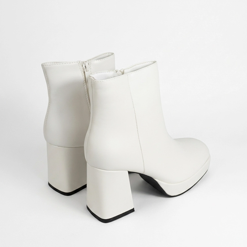 BOTIN ECOCUERO TACO CUADRADO Y PLATAFORMA Y885 - 6