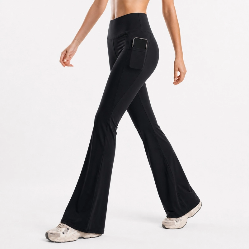 CALZA ESTILO FLARE TIRO ALTO ELASTICADA - 3
