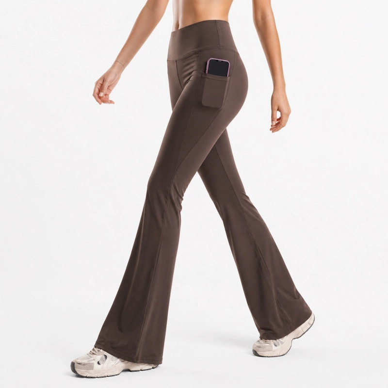 CALZA ESTILO FLARE TIRO ALTO ELASTICADA - 5