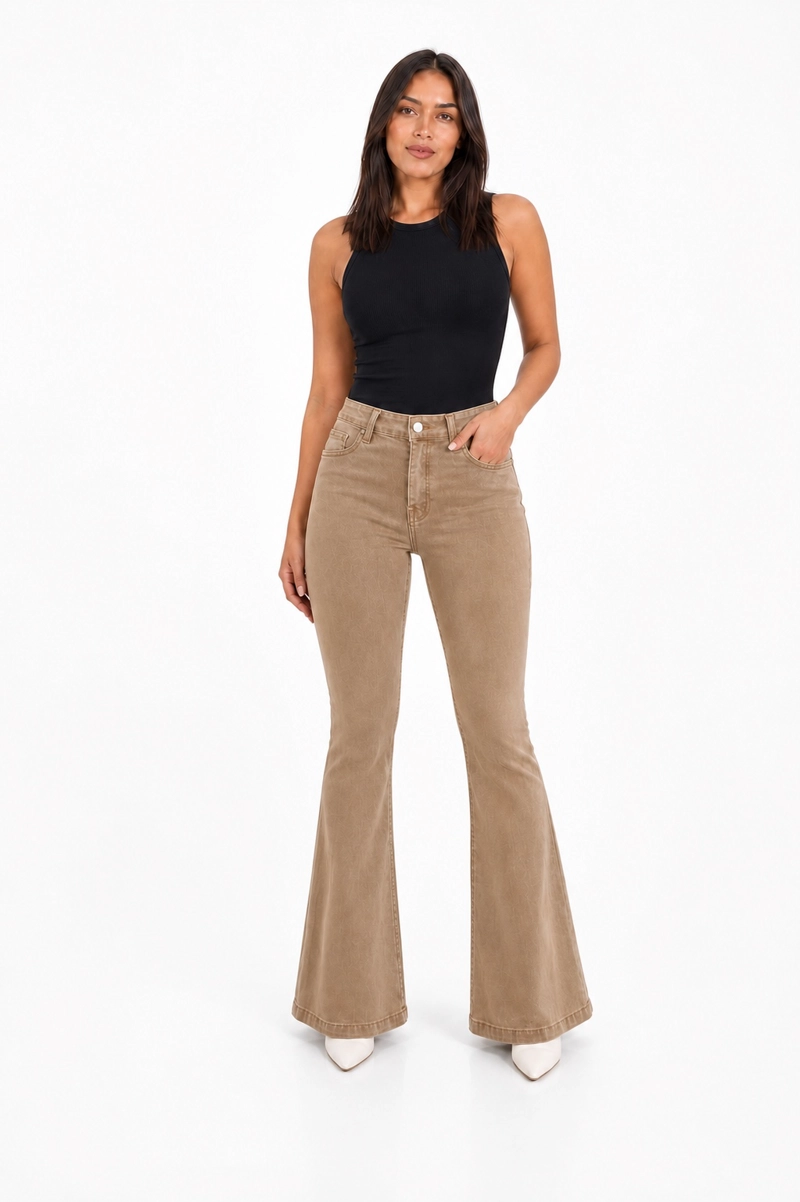 JEANS FLARE J9295 TIRO ALTO - 1