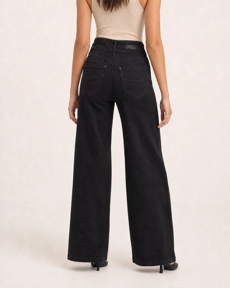JEANS FULL WIDE LEG PUSH UP J9297 - 2