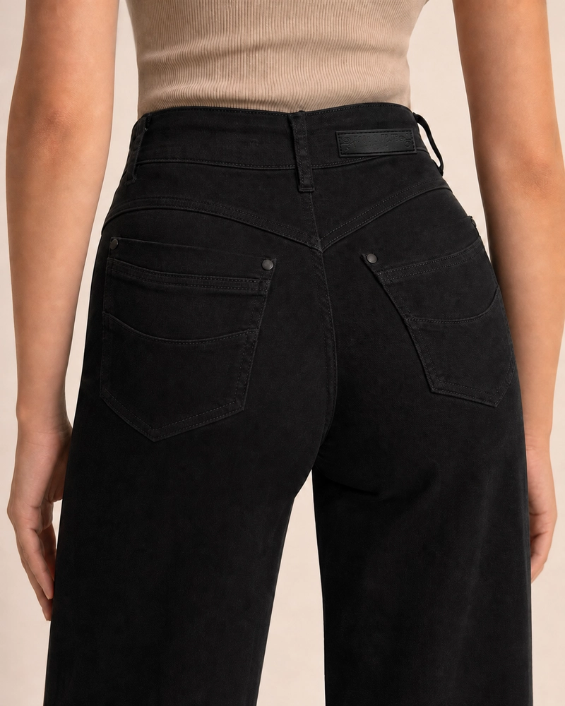 JEANS FULL WIDE LEG PUSH UP J9297 - 5