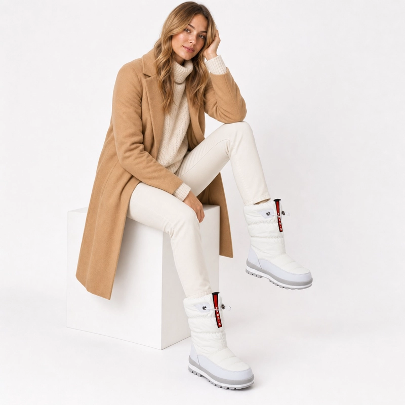 BOTA IMPERMEABLE DE NIEVE FORRADA POLAR - 4