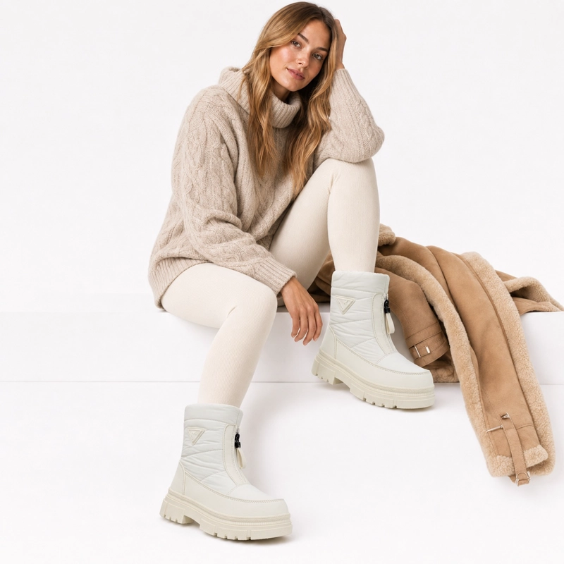 BOTA PLATAFORMA IMPERMEABLE FORRADA POLAR 4616 - 4