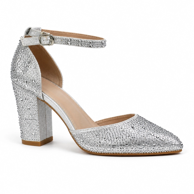 SANDALIA ELEGANTE TACON CUADRADO 5271 - 7