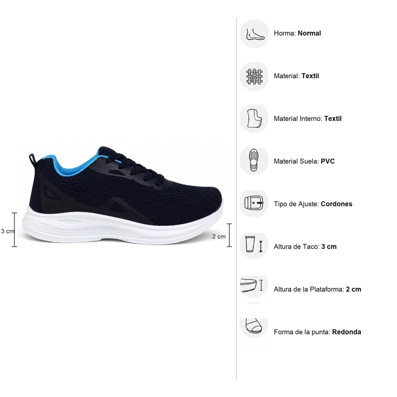 ZAPATILLA CASUAL DEPORTIVA TEXTIL 716 - 8