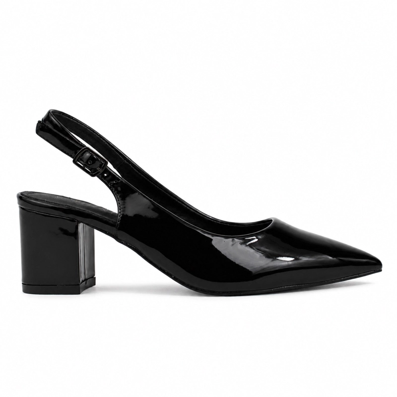 SANDALIA STILETTO CHAROL TACO CUADRADO HL03 - 1