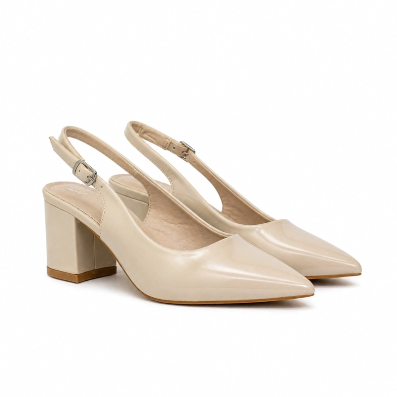 SANDALIA STILETTO CHAROL TACO CUADRADO HL03 - 2