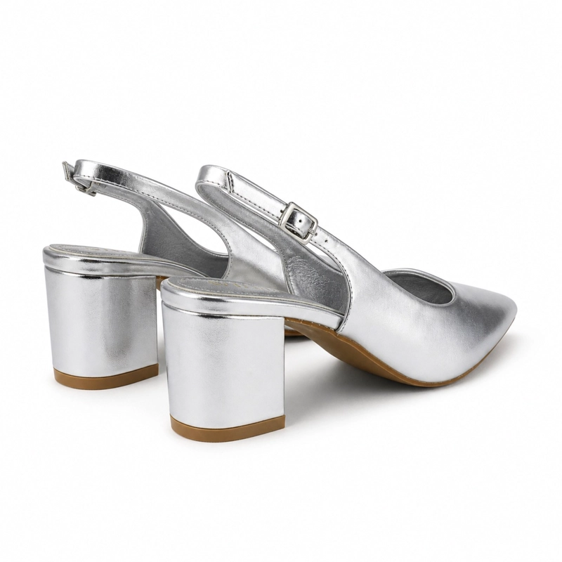 SANDALIA STILETTO CHAROL TACO CUADRADO HL03 - 4