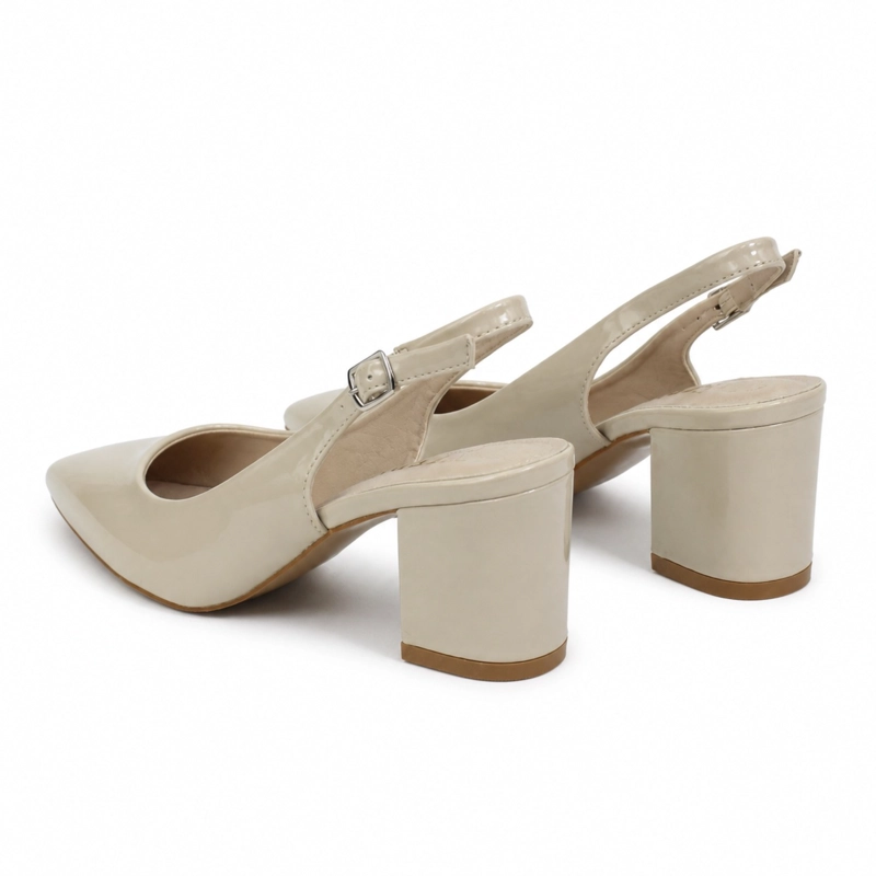 SANDALIA STILETTO CHAROL TACO CUADRADO HL03 - 5