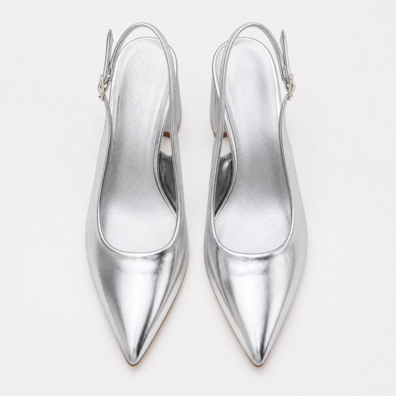 SANDALIA STILETTO CHAROL TACO CUADRADO HL03 - 5