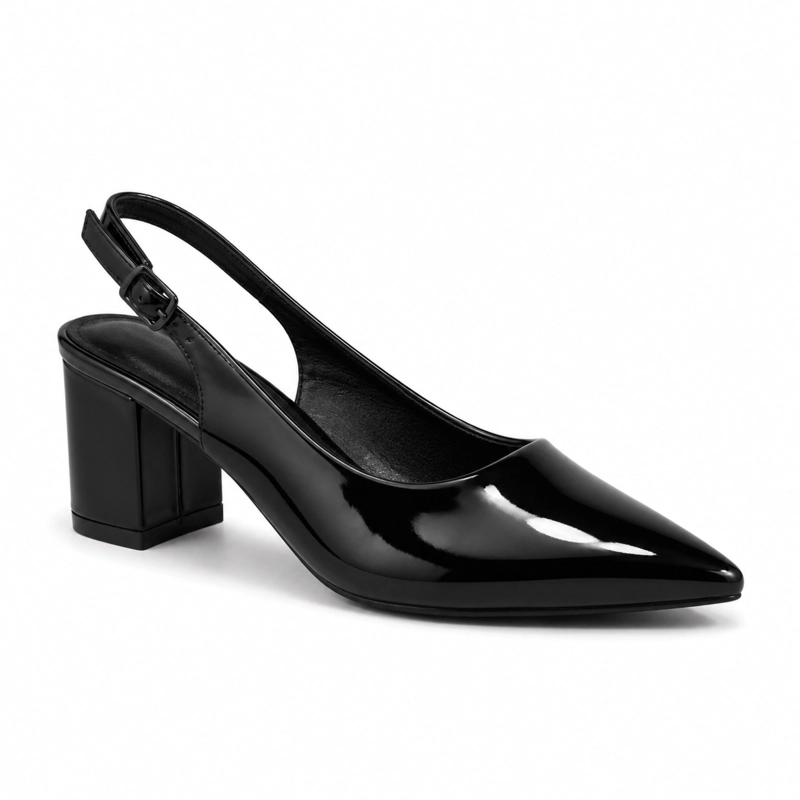 SANDALIA STILETTO CHAROL TACO CUADRADO HL03 - 7