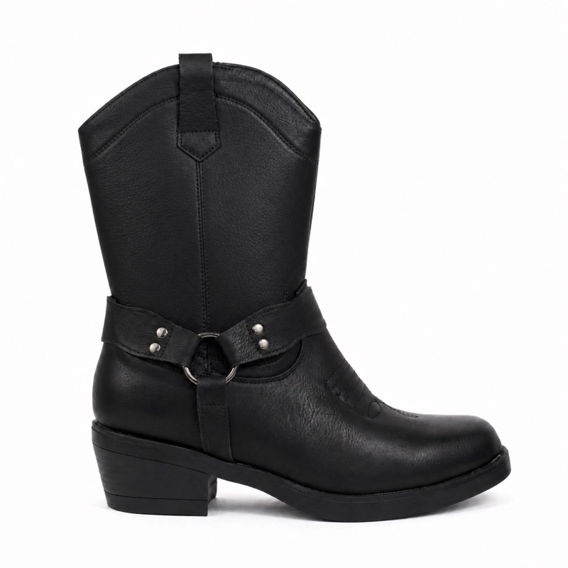 BOTIN VAQUERO ECOCUERO TACO 5CM - 1