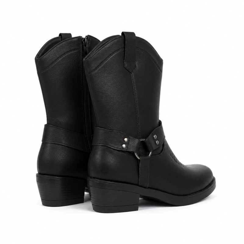 BOTIN VAQUERO ECOCUERO TACO 5CM - 4