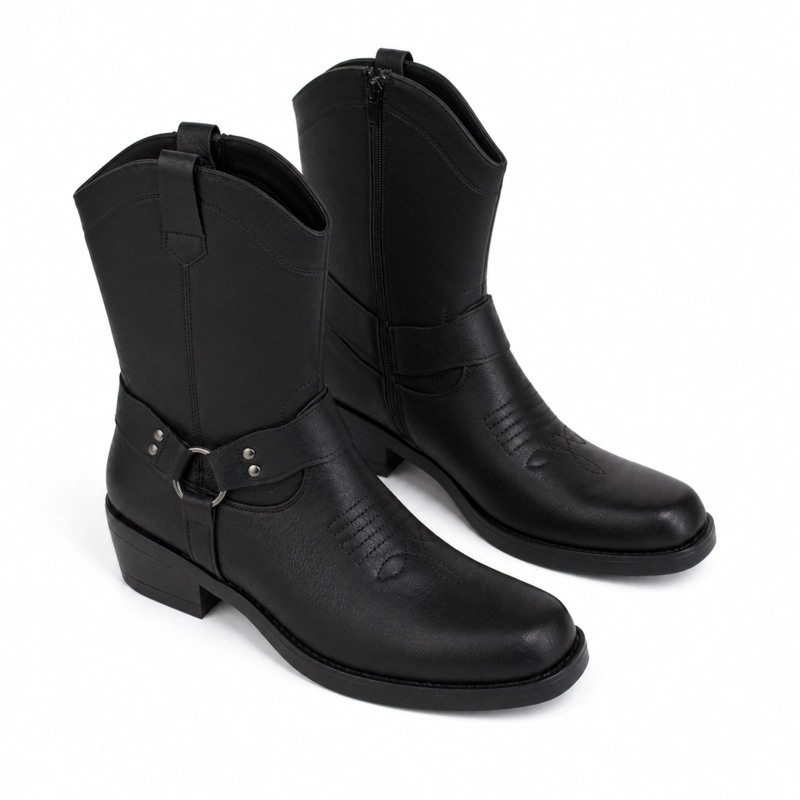BOTIN VAQUERO ECOCUERO TACO 5CM - 5