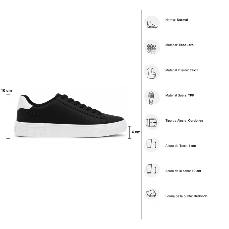 ZAPATILLA URBANA ECOCUERO - - 8