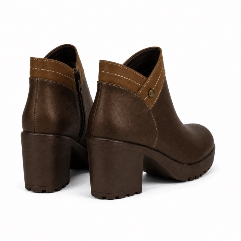 BOTIN ECOCUERO TACO CUADRADO 2513 - 4