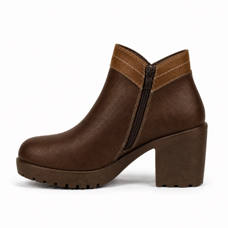 BOTIN ECOCUERO TACO CUADRADO 2513 - 5