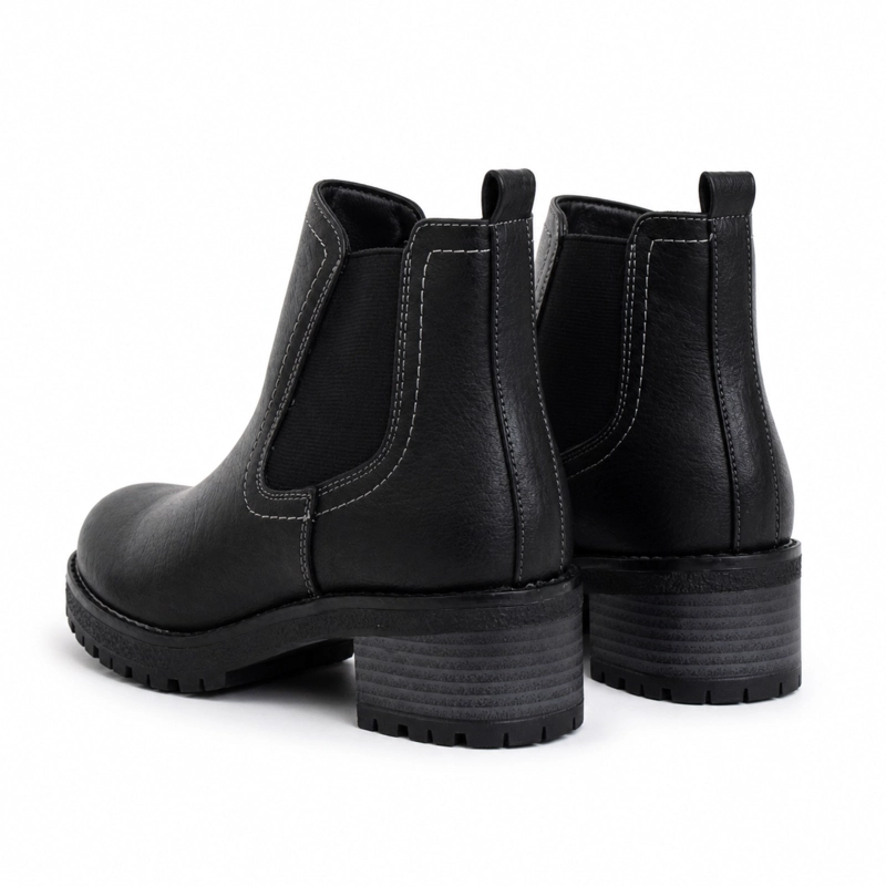 BOTIN ECOCUERO TACO CUADRADO 2517 - 4