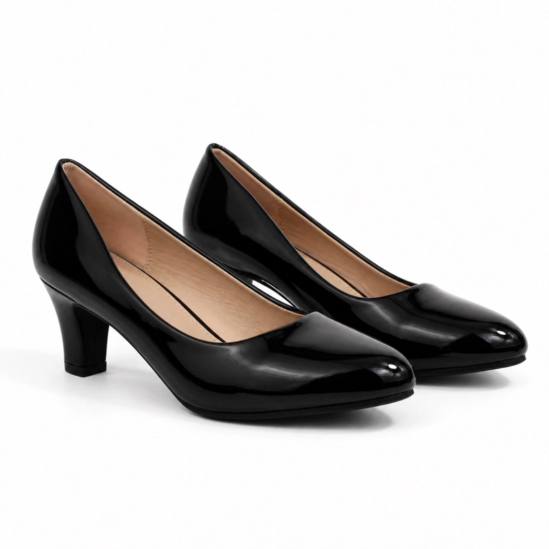 ZAPATO FORMAL TACO CONICO CHAROL 034 - 2