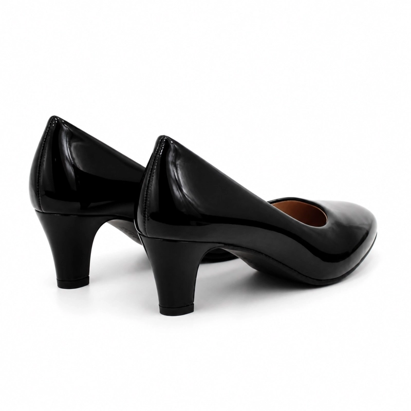 ZAPATO FORMAL TACO CONICO CHAROL 034 - 4
