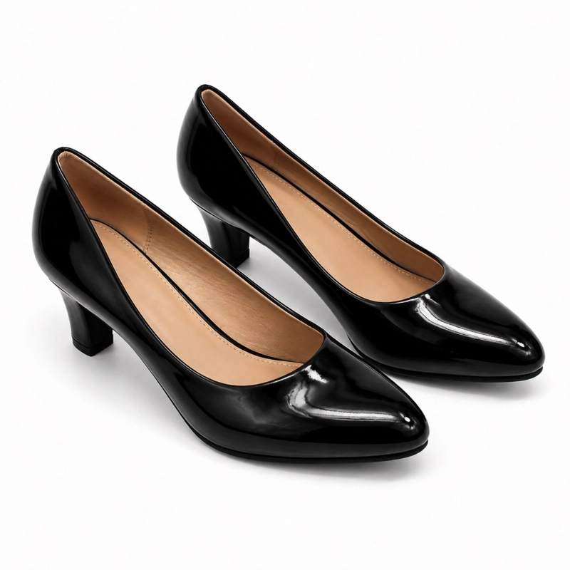 ZAPATO FORMAL TACO CONICO CHAROL 034 - 6