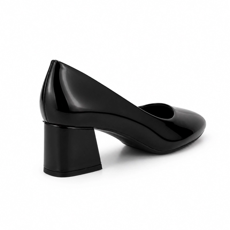 ZAPATO CHAROL TACO ANCHO PUNTA REDONDA HL17 - 4