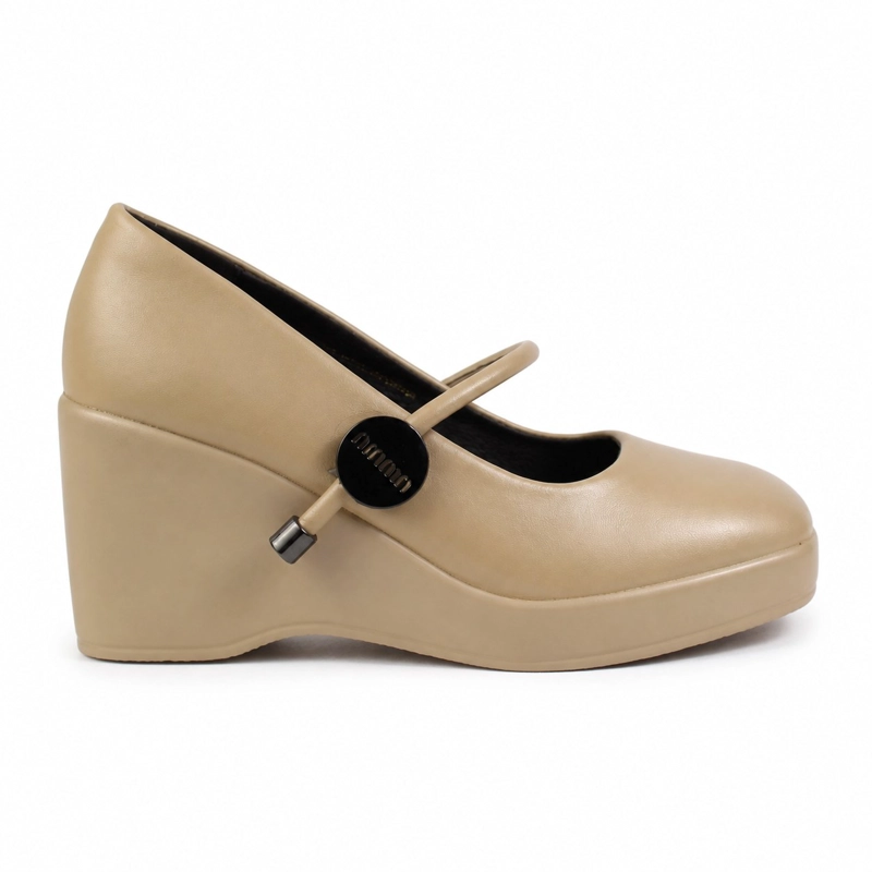 ZAPATO H16 PLATAFORMA ECOCUERO TACON ALTO - 1