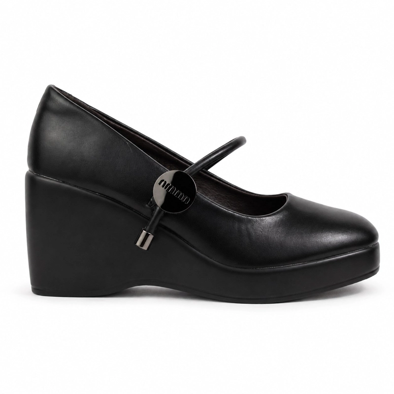 ZAPATO H16 PLATAFORMA ECOCUERO TACON ALTO - 1