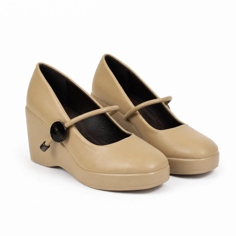 ZAPATO H16 PLATAFORMA ECOCUERO TACON ALTO - 2