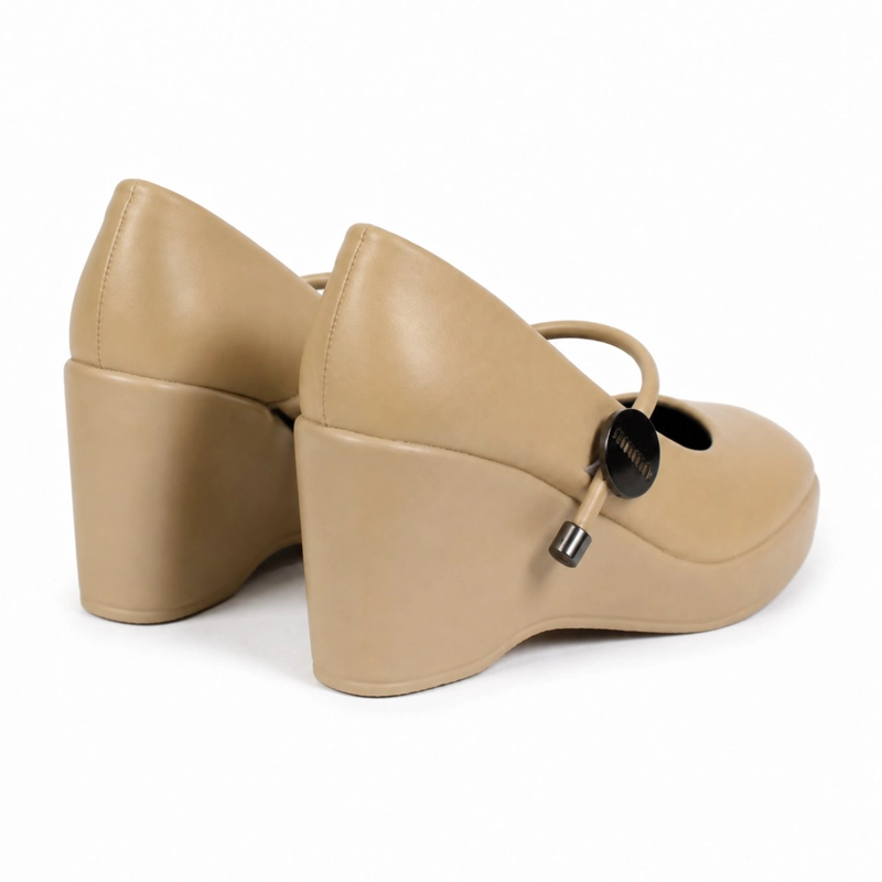 ZAPATO H16 PLATAFORMA ECOCUERO TACON ALTO - 4