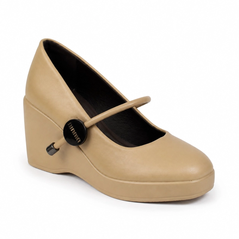 ZAPATO H16 PLATAFORMA ECOCUERO TACON ALTO - 5