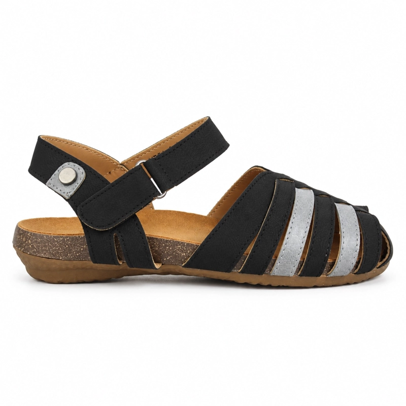 SANDALIA BAJA CASUAL AJUSTE VELCRO - 1