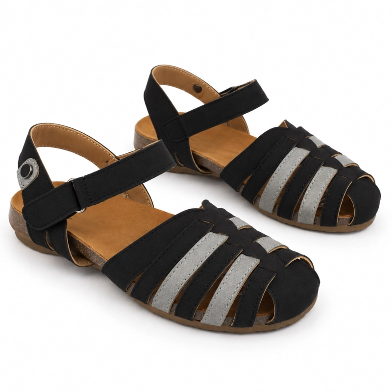 SANDALIA BAJA CASUAL AJUSTE VELCRO - 2