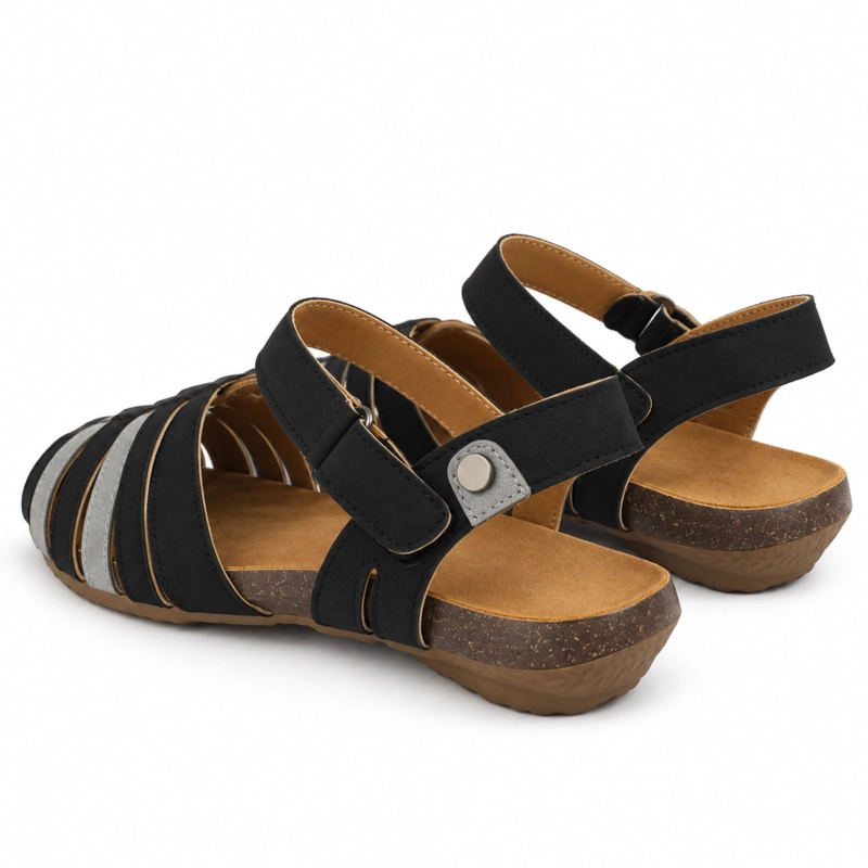 SANDALIA BAJA CASUAL AJUSTE VELCRO - 4