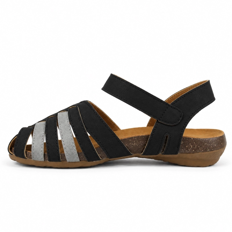 SANDALIA BAJA CASUAL AJUSTE VELCRO - 5