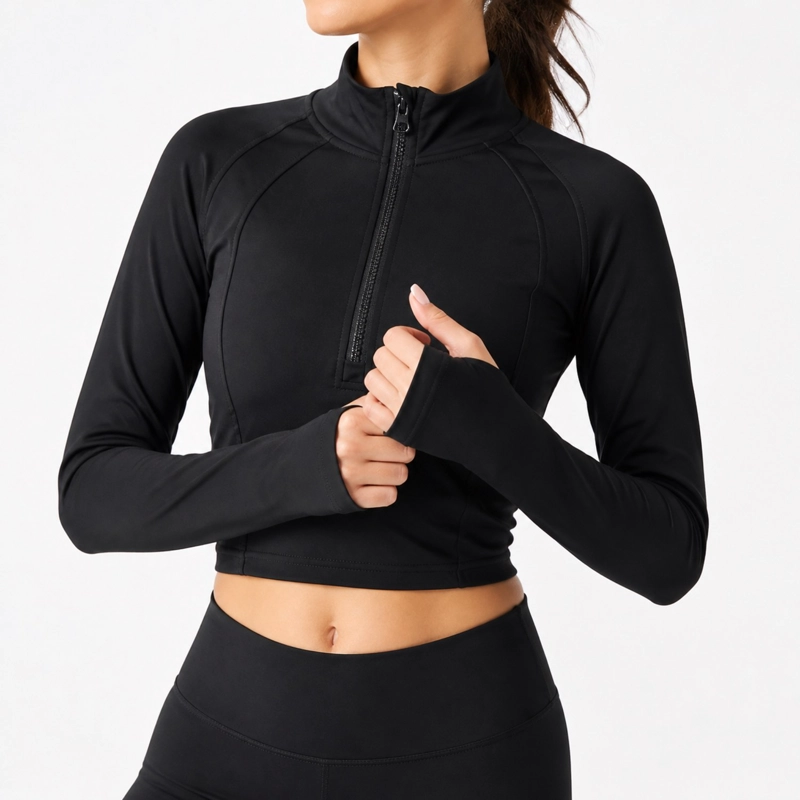 CHAQUETA CORTA DEPORTIVA SPANDEX ELASTICADA TALLAS S-M-L - 3