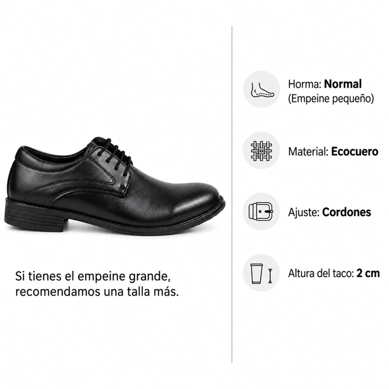 ZAPATO FORMAL CASUAL ECOCUERO D13 - 7