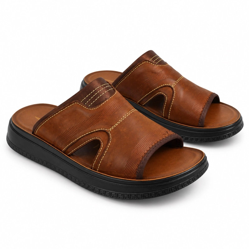 SANDALIA CUERO SLIP-ON CASUAL D8 - 2