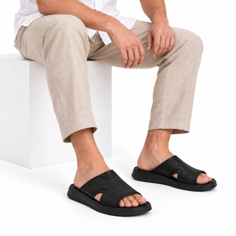SANDALIA CUERO SLIP-ON CASUAL D8 - 6