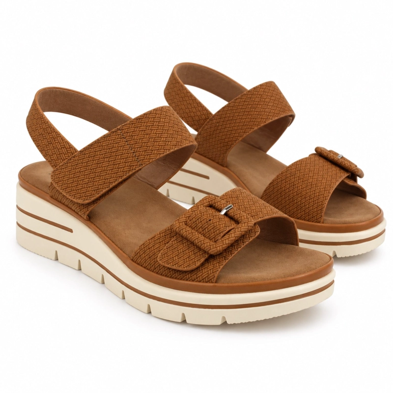 SANDALIA DE VERANO PLATAFORMA CON VELCRO 0501 - 2