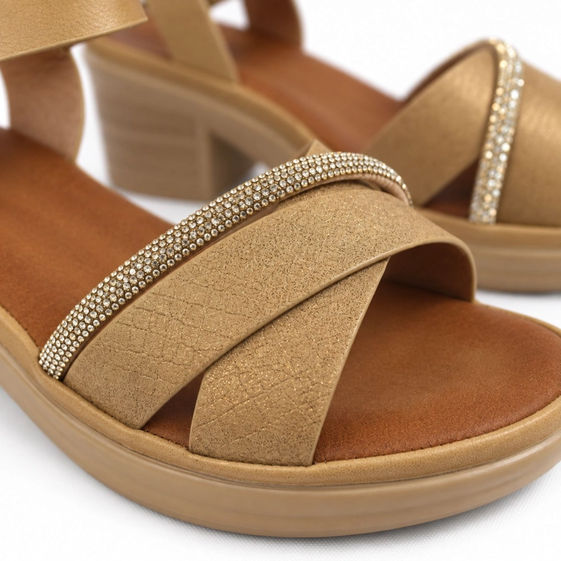 SANDALIA PLATAFORMA TACO CUADRADO 0501-6 - 8