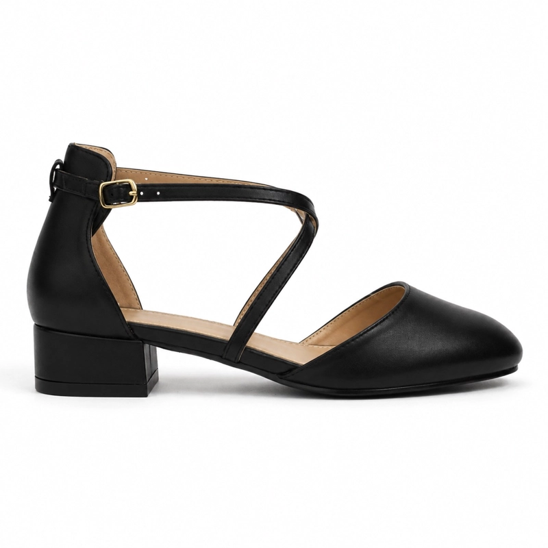 ZAPATO JO-027 ECOCUERO TACO CUADRADO 3CM - 1